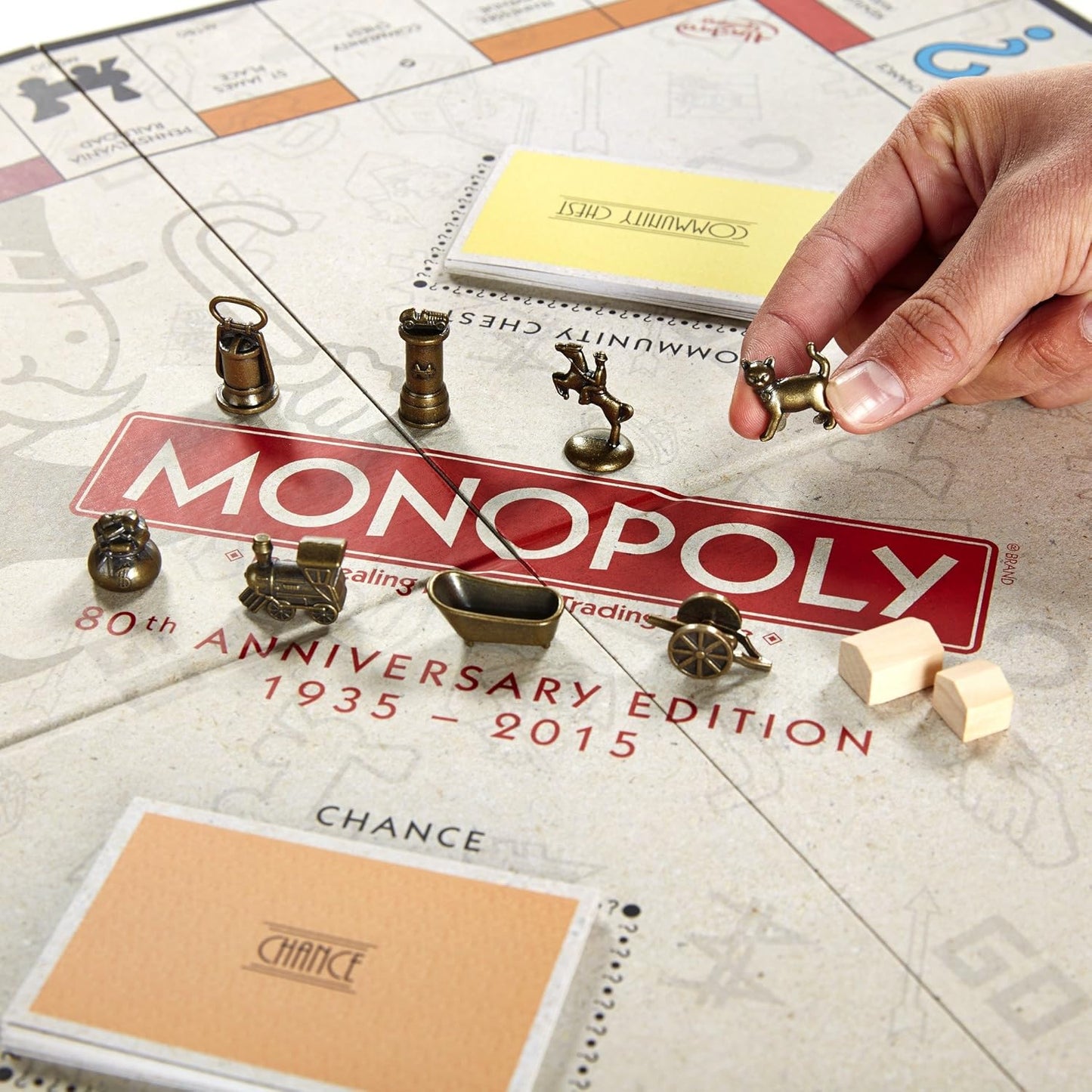 Monopoly 80th Anniversary Edition Board Game – Classic Property Trading Strategy Game for Family & Friends (2–6 Players)