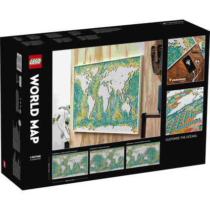 LEGO 31203 Art World Map  Building Kit (11,695 Pieces) | Customizable Wall Art & Home Décor Set for Adults
