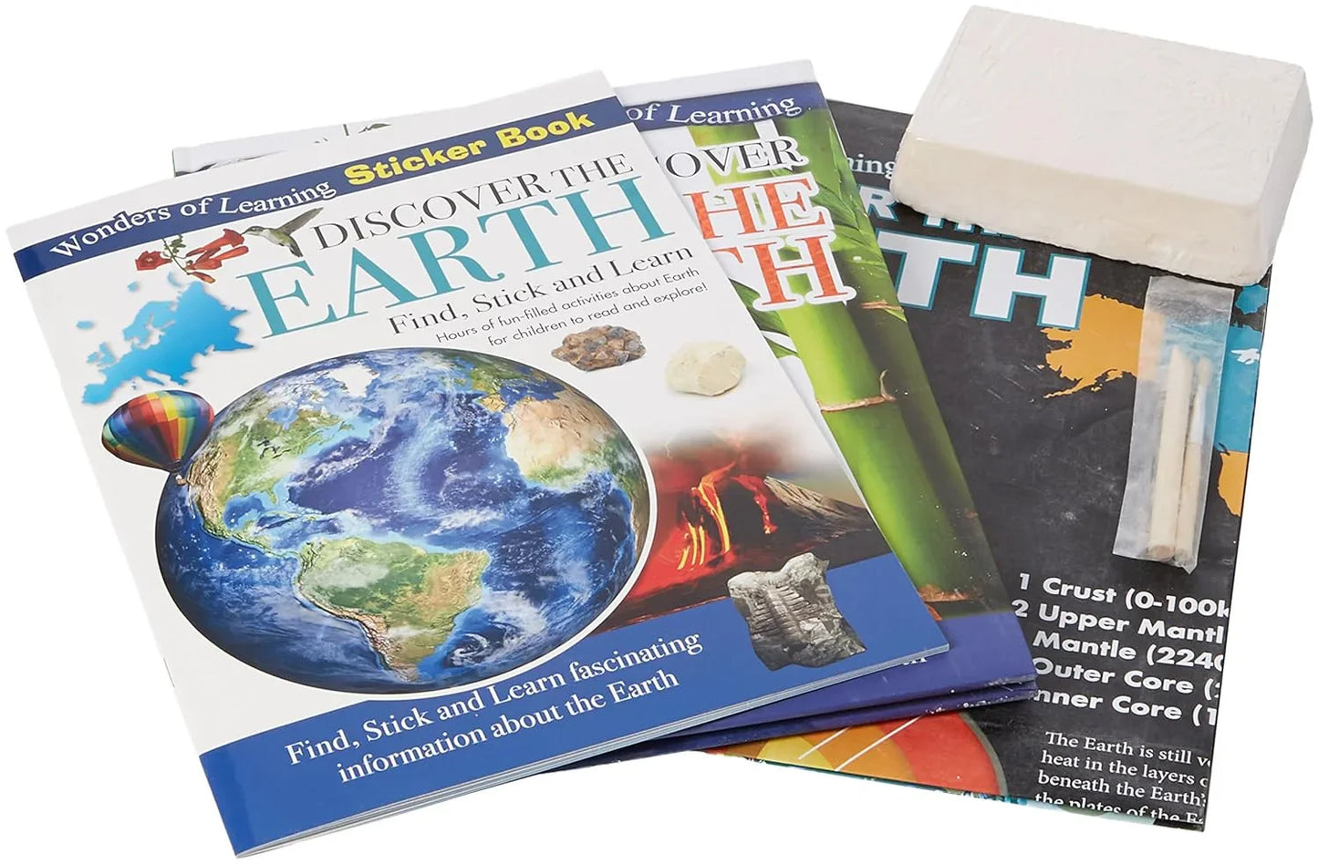 Wonders of Learning – Discover The Earth Educational Box Set | Kids Geography & Earth Science Kit