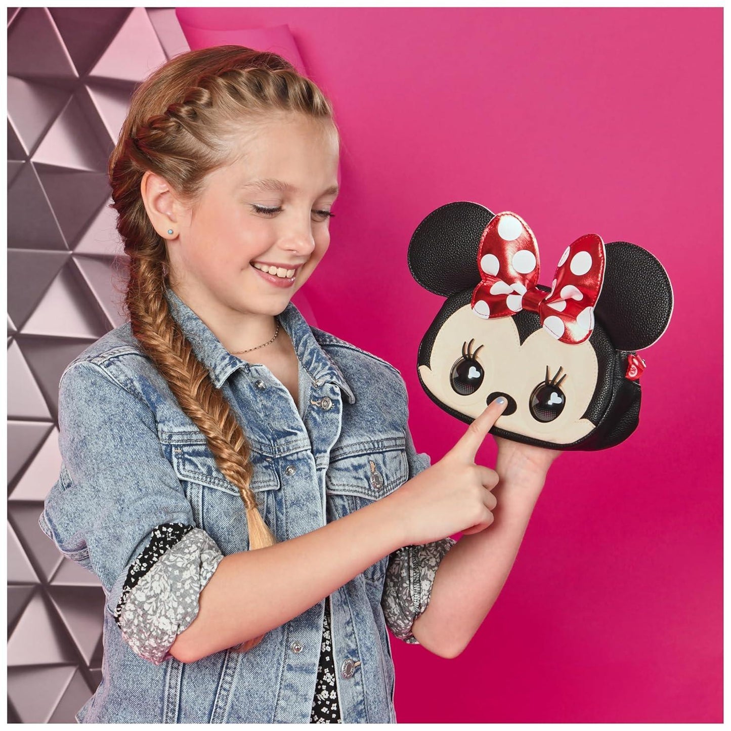 Purse Pets DIS Interactive Minnie Mouse – Plush Shoulder Bag Toy for Kids