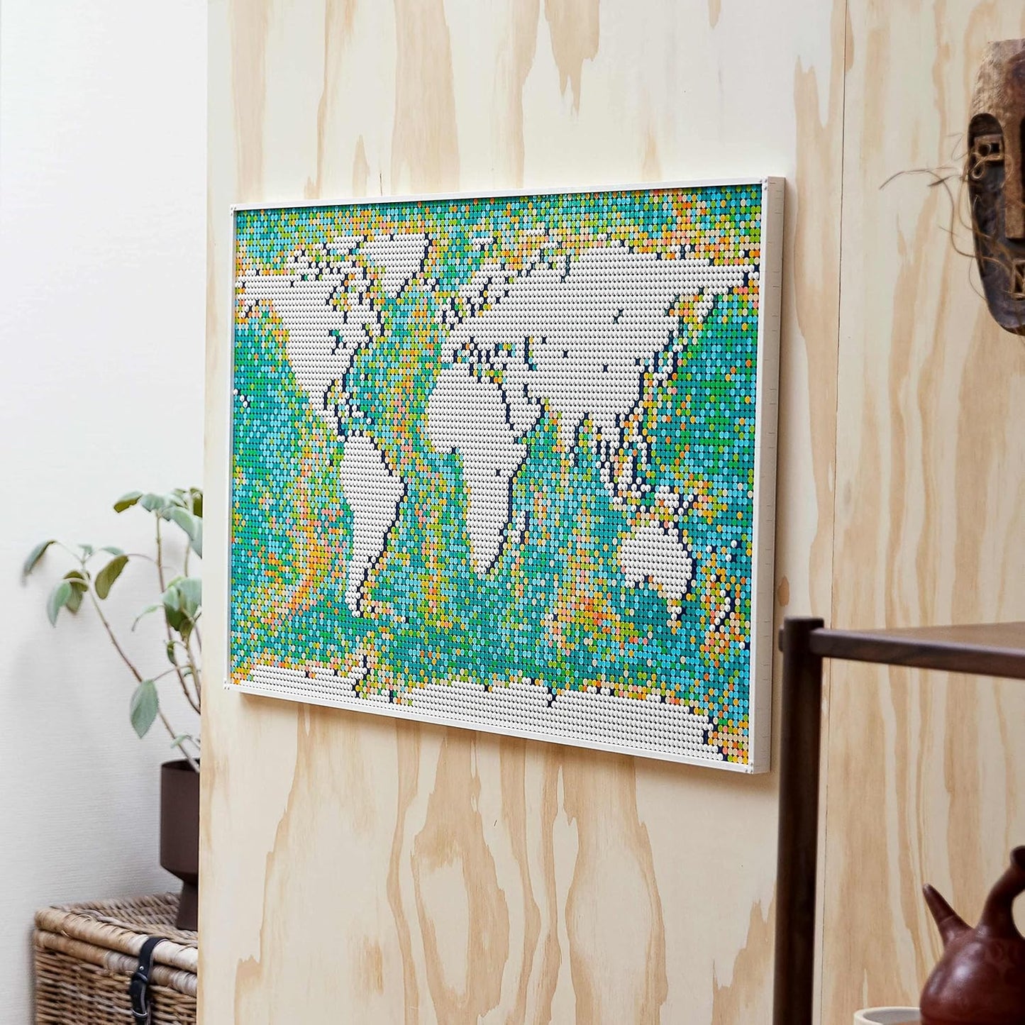 LEGO 31203 Art World Map  Building Kit (11,695 Pieces) | Customizable Wall Art & Home Décor Set for Adults