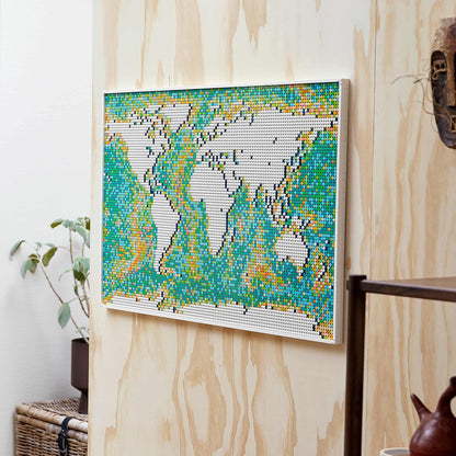 LEGO 31203 Art World Map  Building Kit (11,695 Pieces) | Customizable Wall Art & Home Décor Set for Adults