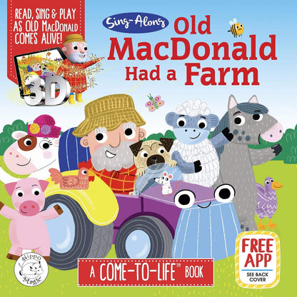 Old MacDonald Had a Farm 3D Come-To-Life Book – Interactive Sing-Along Augmented Reality Story Book for Kids (Free App)