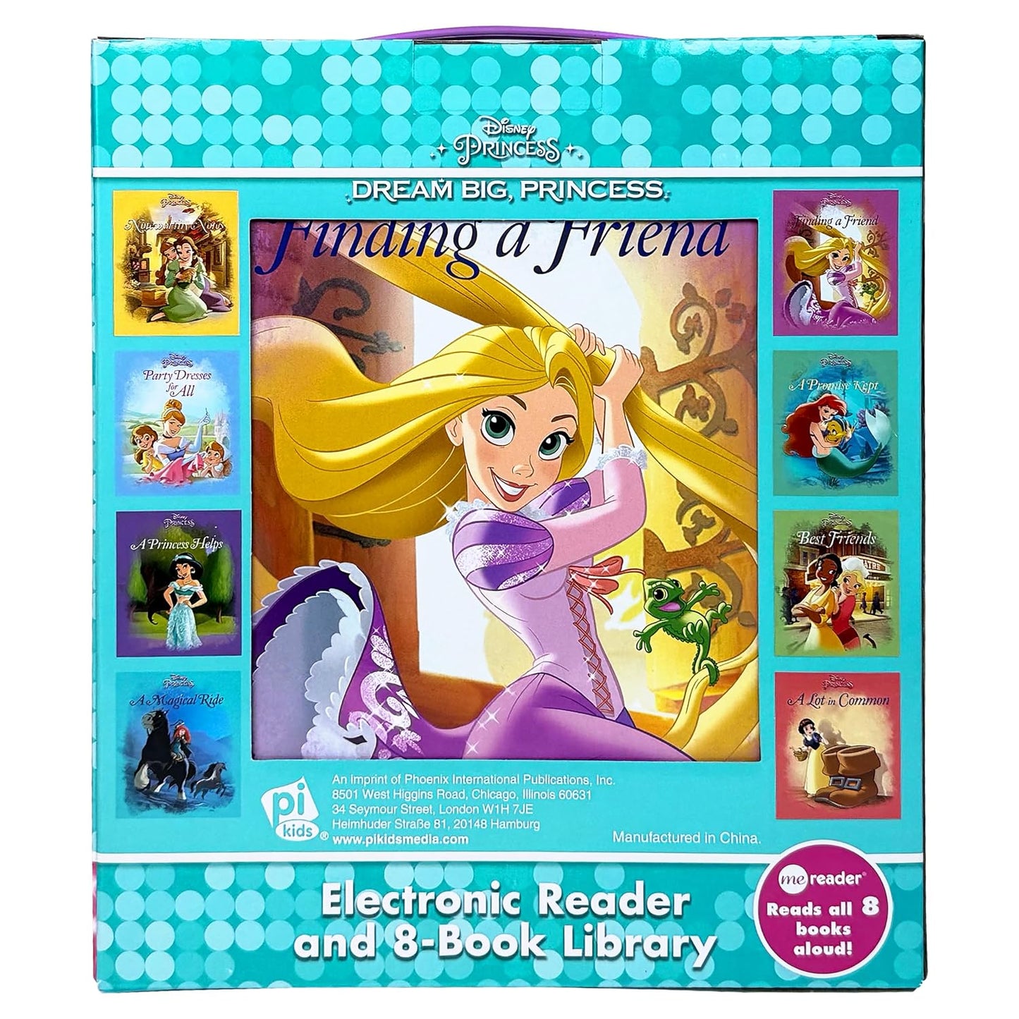 Disney Princess Dream Big Princess Me Reader Electronic Storybook & 8 Book Set by PI Kids | Interactive Reading Toy with Disney Princess Stories | Educational Learning Gift for Toddlers & Kids