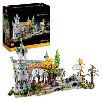 LEGO 10316 Icons Rivendell Building Model Kit :The Lord of The Rings:  for Adults, Construct and Display a Middle-Earth Valley