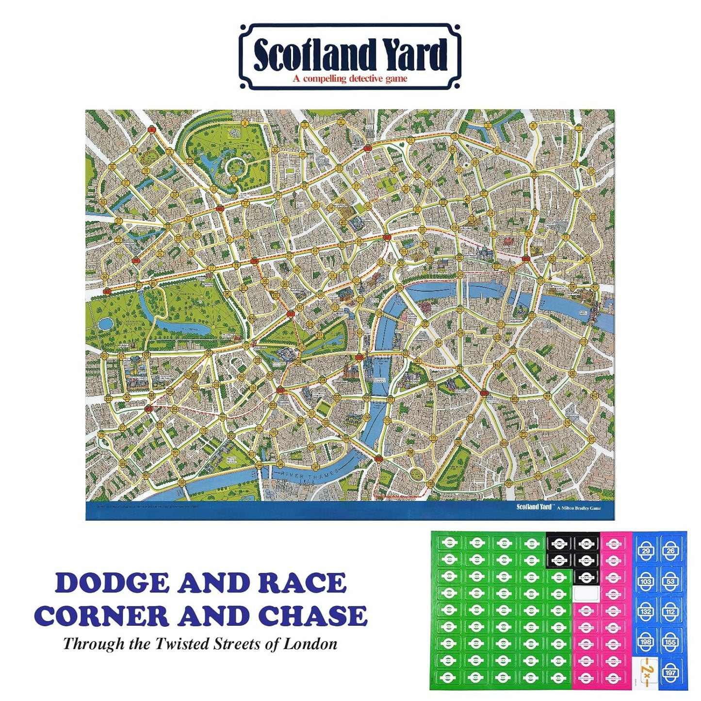 Funskool Scotland Yard Detective Board Game – Strategy Mystery Game for 3–6 Players, Ages 10+ | Classic Family Board Game