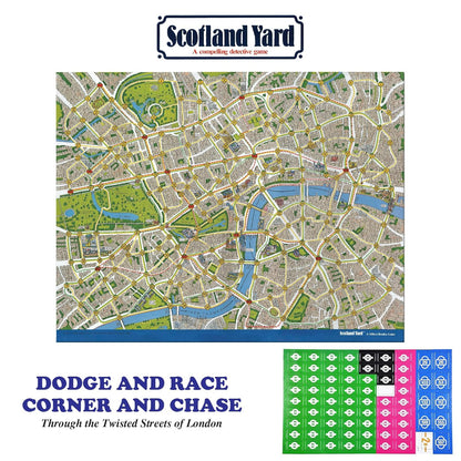Funskool Scotland Yard Detective Board Game – Strategy Mystery Game for 3–6 Players, Ages 10+ | Classic Family Board Game