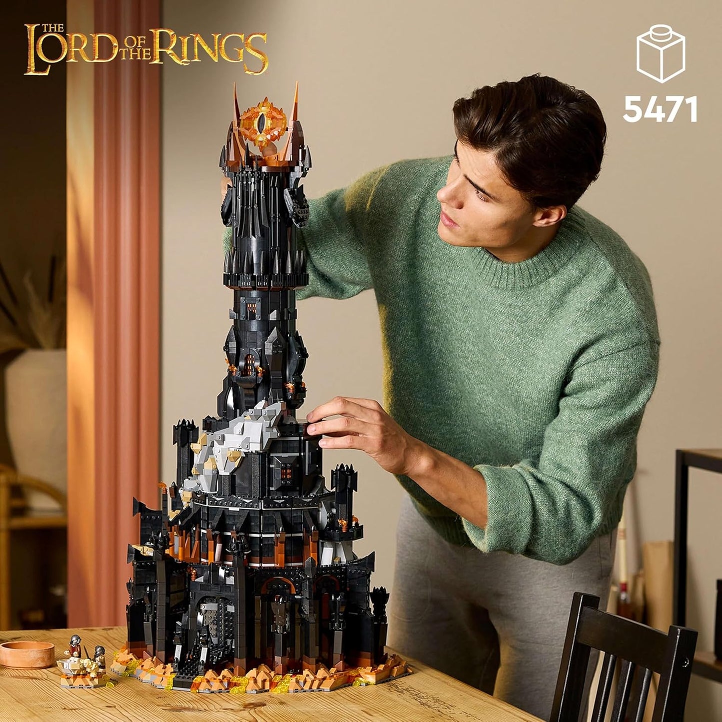 LEGO Icons The Lord of The Rings: Barad-dûr 10333 Building Blocks for 18+ Gift