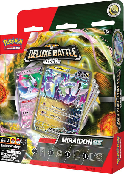 Original Pokémon TCG Miraidon EX Deluxe Battle Deck | 60-Card Ready-to-Play Deck for Kids & Collectors