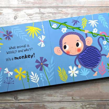 North Parade Touch and Feel in the Jungle Sound Book for Kids | Interactive Sensory Learning Book with 5 Jungle Sounds