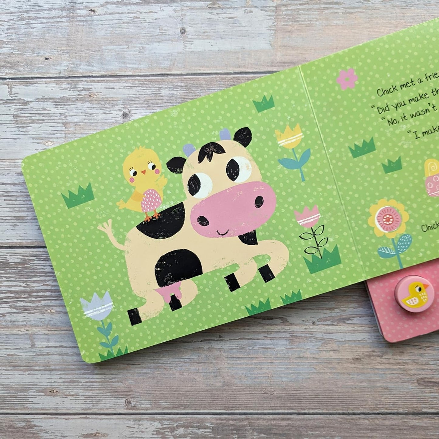 North Parade What Did Chick Hear? Press and Play Sound Book for Kids | Interactive Animal Sound Board Book