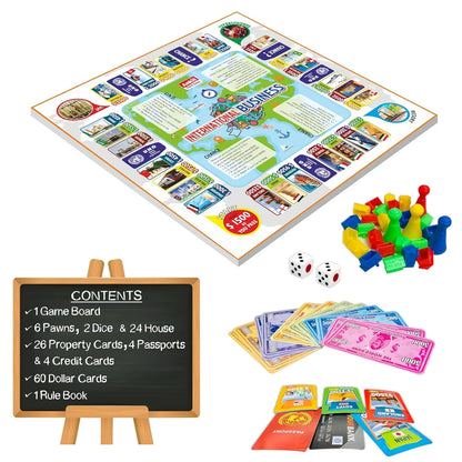 Ankit Toys International Business Board Game – 38×38 cm Global Trade Game for Kids & Families