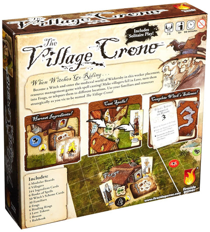 Fireside Games The Village Crone Board Game | Witch-Themed Strategy & Spell-Casting Game | Worker Placement & Resource Management | 1–6 Players, Ages 13+