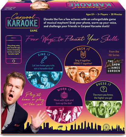 Carpool Karaoke Party Game | Family Singing & Music Challenge Board Game for 3+ Players Ages 12+ | BGX