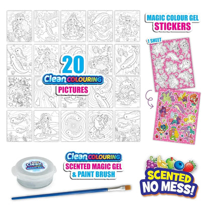 Scentos CleanColouring Magic Gel Painting Set - Enchanted - Jaiman Toys