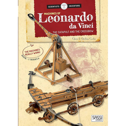 Léonardo Da Vinci's machines with 14-Page Educational Book | STEM Learning Toy for Kids