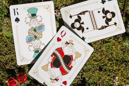 Bicycle Disney Alice in Wonderland Playing Cards – Collectible Deck with Air-Cushion Finish & Gold Foil Box