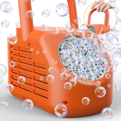 Automatic Portable Bubble Machine with Carry Handle – Bubble Maker Toy for Kids 3+ Years