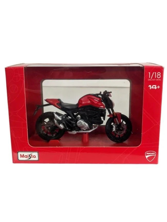 Maisto 1:18 Scale Ducati Monster+ Motorbike diecast model for Collectors 14+ Years