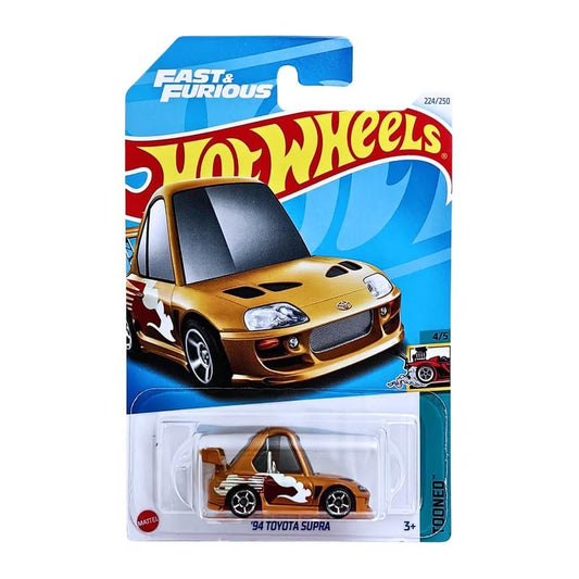 Hot Wheels 94 Toyota Supra Tooned Ages 3 and Up by Small CLAP (Yellow)