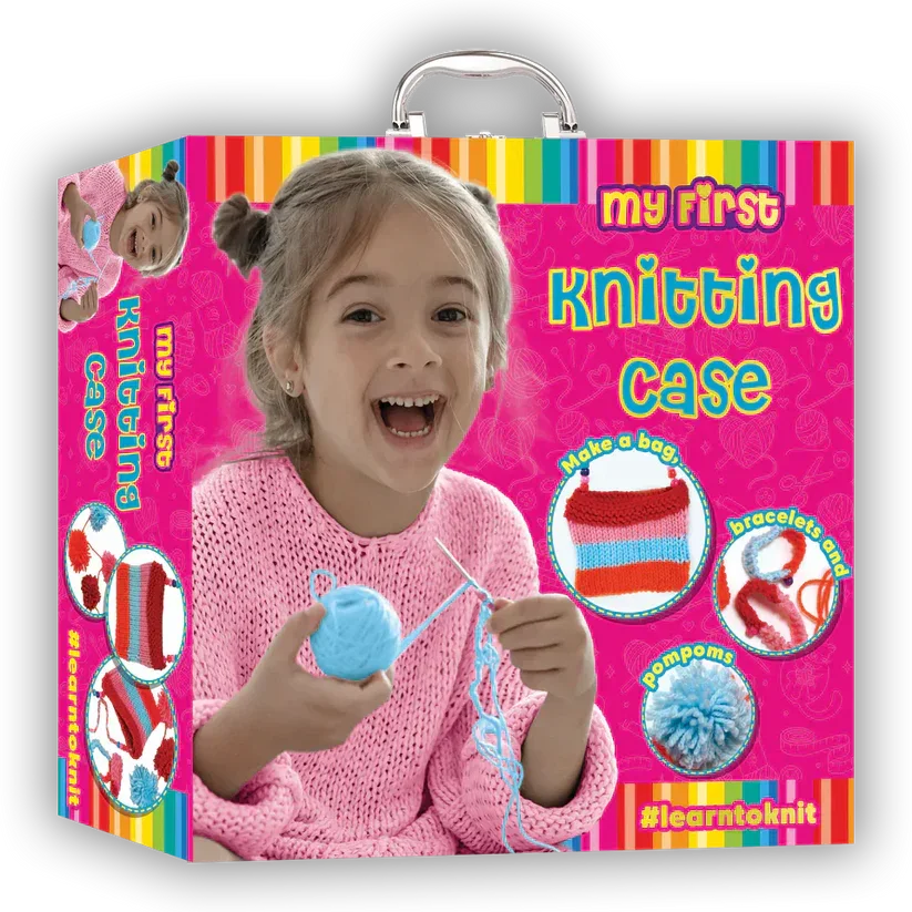 My First Knitting Case – Beginner Knitting Kit for Kids | Easy Learn-to-Knit Set