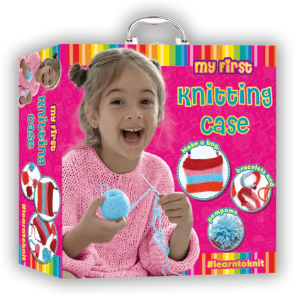 My First Knitting Case – Beginner Knitting Kit for Kids | Easy Learn-to-Knit Set