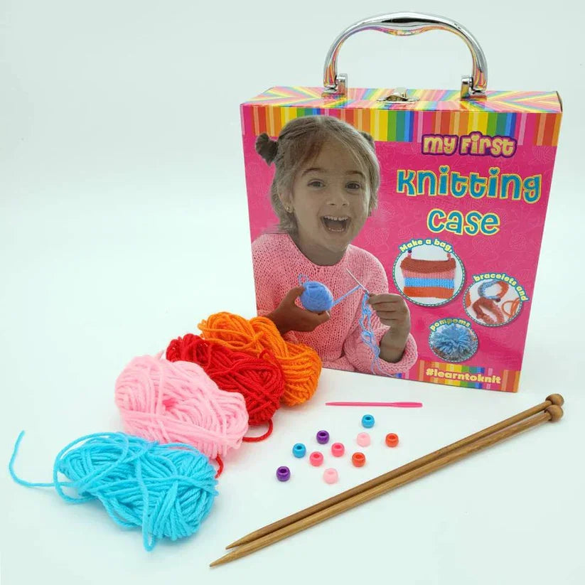 My First Knitting Case – Beginner Knitting Kit for Kids | Easy Learn-to-Knit Set