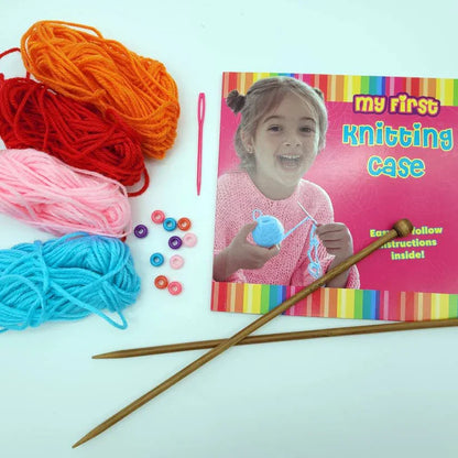 My First Knitting Case – Beginner Knitting Kit for Kids | Easy Learn-to-Knit Set
