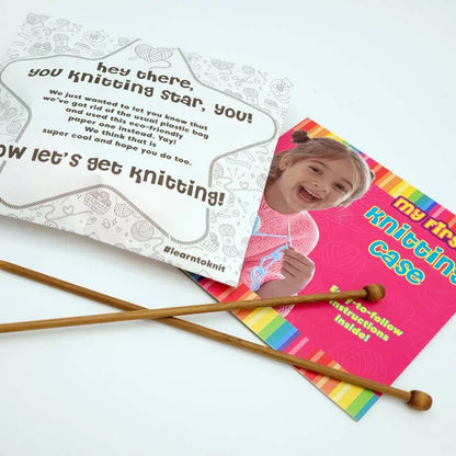 My First Knitting Case – Beginner Knitting Kit for Kids | Easy Learn-to-Knit Set