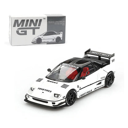MINI GT 1:64 Mazda AZ-1 Liberty Walk LB40 – 2024 Tokyo Auto Salon Edition (White) - Jaiman Toys