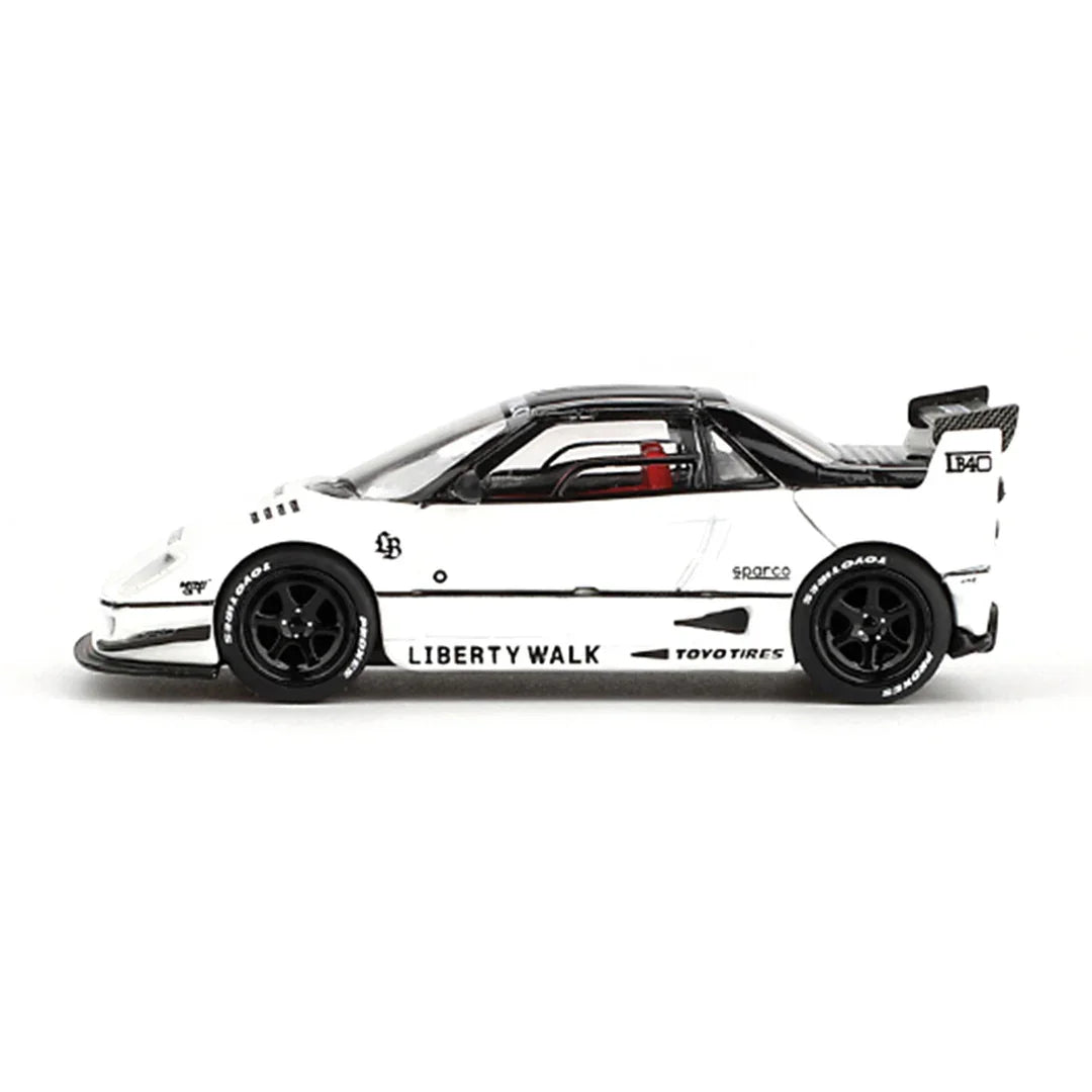 MINI GT 1:64 Mazda AZ-1 Liberty Walk LB40 – 2024 Tokyo Auto Salon Edition (White) - Jaiman Toys