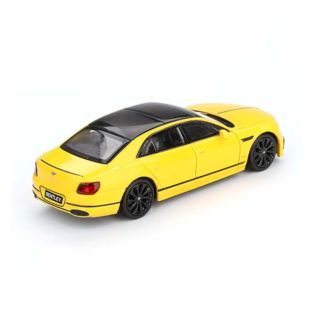 Mini GT Bentley Flying Spur – Monaco Yellow | 1:64 Scale RHD Diecast Model Car | Luxury Sedan Collector Edition - Jaiman Toys