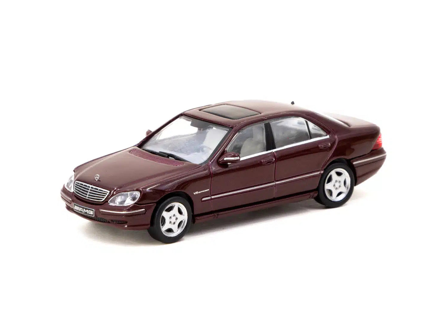 Tarmac Works 1:64 GLOBAL64 Mercedes-Benz S 55 AMG Bordeaux Red Metallic T64G-072-BO