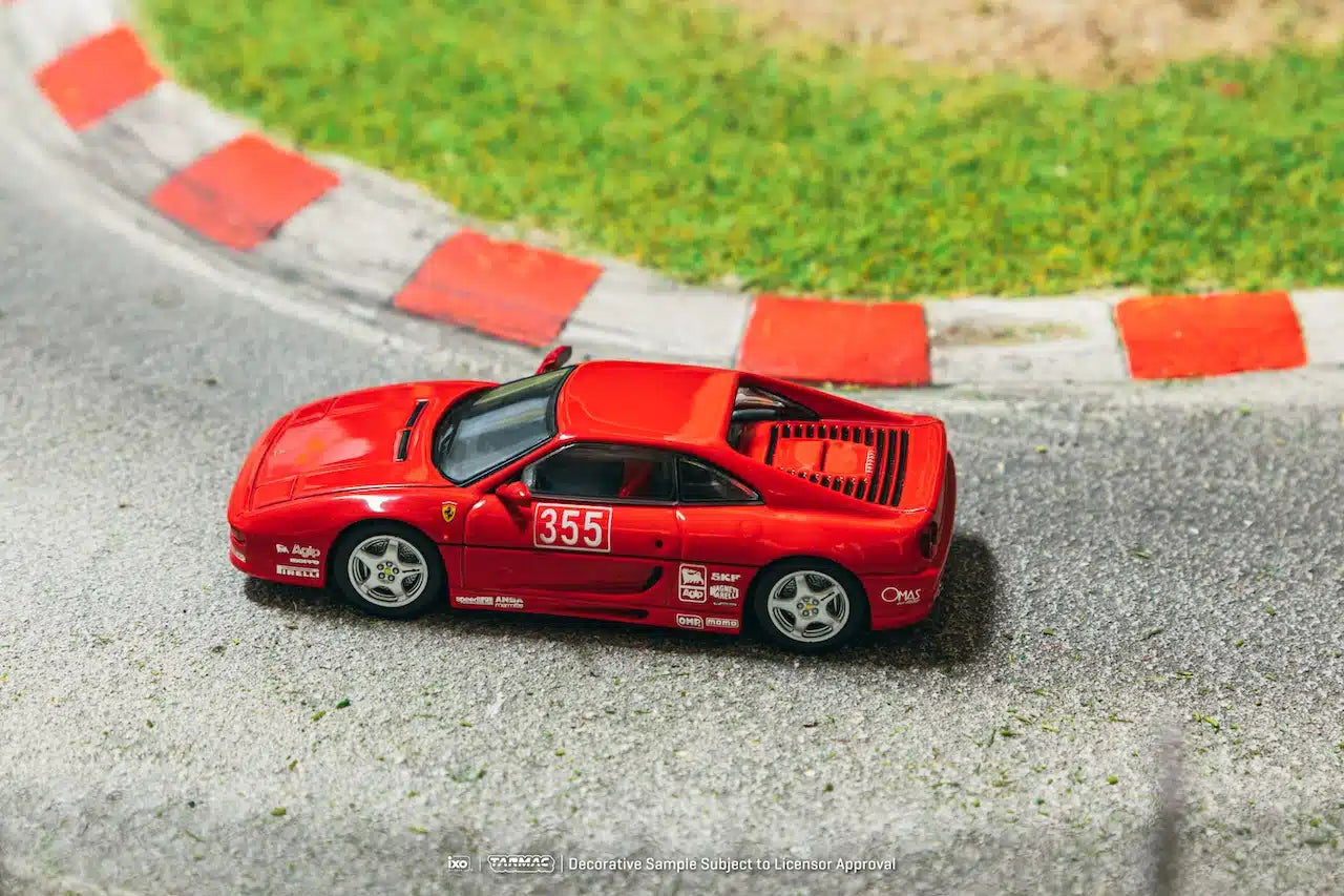 Tarmac Works HOBBY64 1:64 Ferrari F355 Challenge Presentation Diecast Model Car (T64-083-PRE) – Red Collectible Display Model