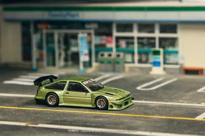 Tarmac Works GLOBAL64 1:64 Toyota Sprinter Trueno AE86 Widebody Green Diecast Model Car (T64G-060-GR)