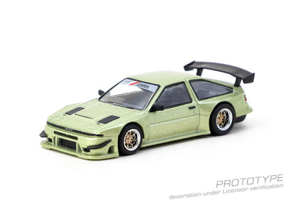Tarmac Works GLOBAL64 1:64 Toyota Sprinter Trueno AE86 Widebody Green Diecast Model Car (T64G-060-GR)