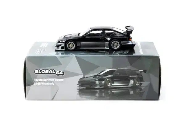 Tarmac Works GLOBAL64 1:64 Toyota Sprinter Trueno AE86 Widebody Black/Grey Diecast Model Car (T64G-060-BG) – Jonsibal Designworks