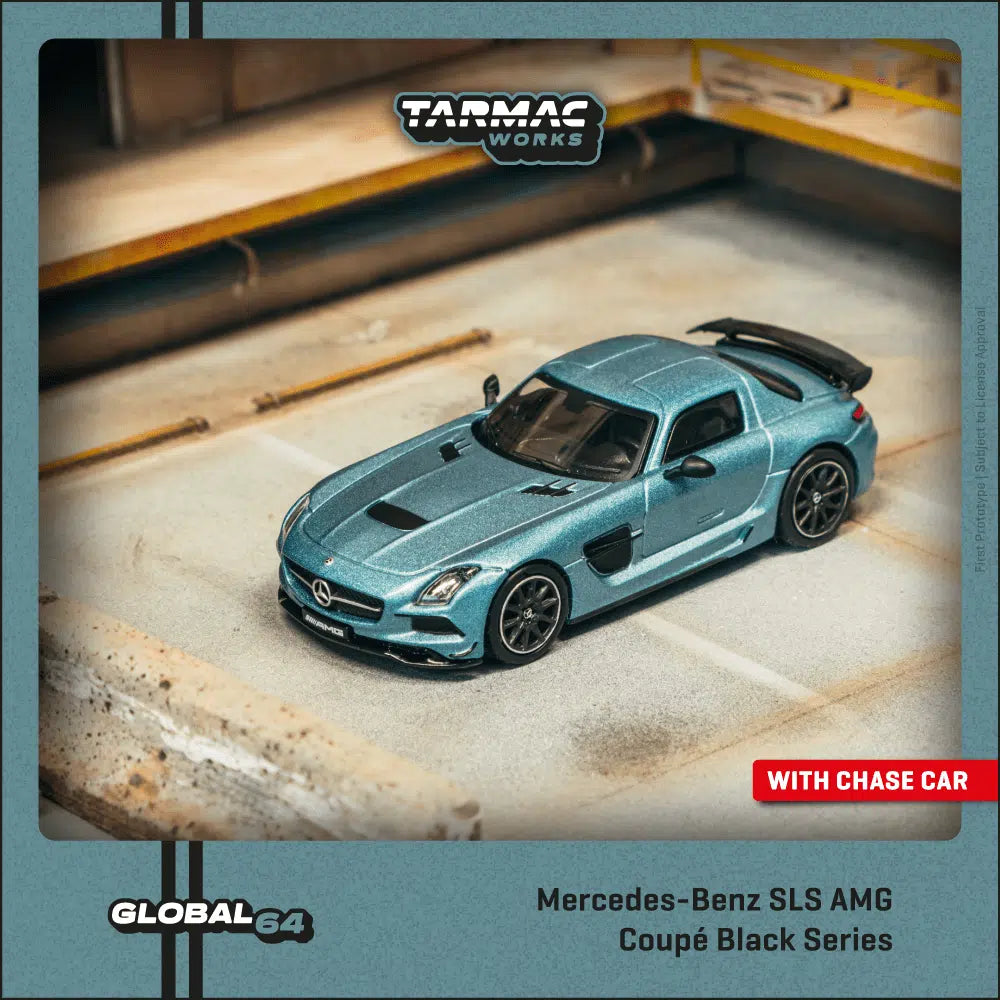 Tarmac Works GLOBAL64 1:64 Mercedes-Benz SLS AMG Coupé Black