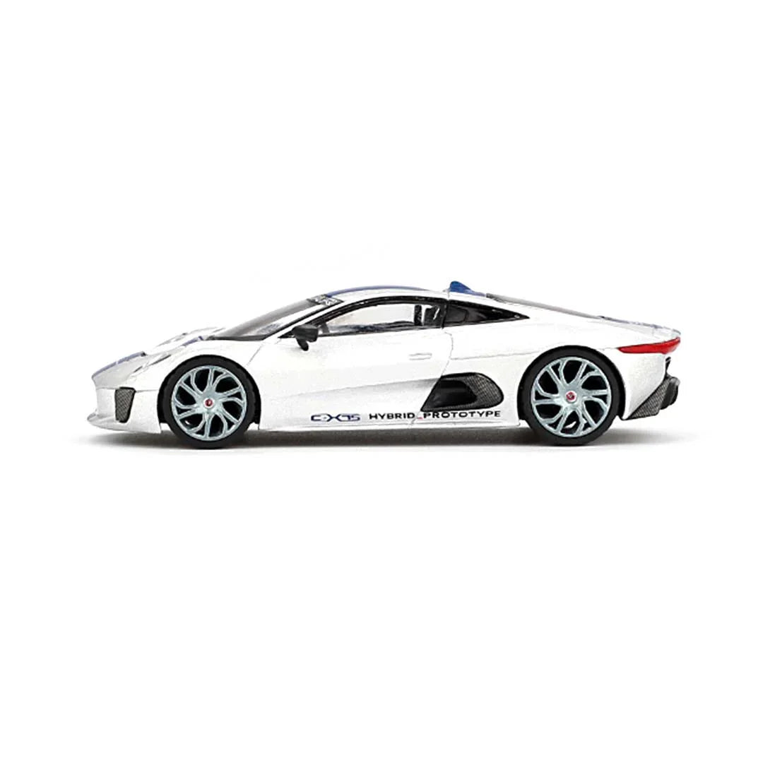 Mini GT Jaguar C-X75 – Silver LHD | 1:64 Scale Diecast Model Car | Collector’s Edition - Jaiman Toys