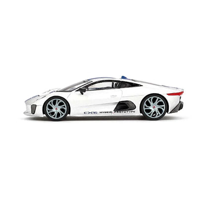 Mini GT Jaguar C-X75 – Silver LHD | 1:64 Scale Diecast Model Car | Collector’s Edition - Jaiman Toys
