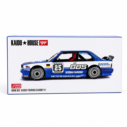 Kaido House x MINI GT 1:64 BMW M3 Kaido Touring Champ V1 #223 Die-Cast Model Car