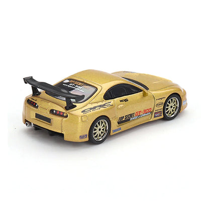 MINI GT Toyota Supra (A80) Top Secret GT-300 – Top Secret Gold | 1:64 Scale Diecast Model Car - Blister Pack - Jaiman Toys