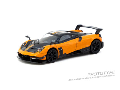 Tarmac Works GLOBAL64 1:64 Pagani Huayra BC Arancio Saint Tropez Diecast Model Car (T64G-TL014-OR)