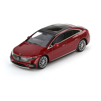 MINI GT Mercedes-Benz EQS 580 4MATIC – Red Metallic | 1:64 Scale Diecast Model Car - Jaiman Toys