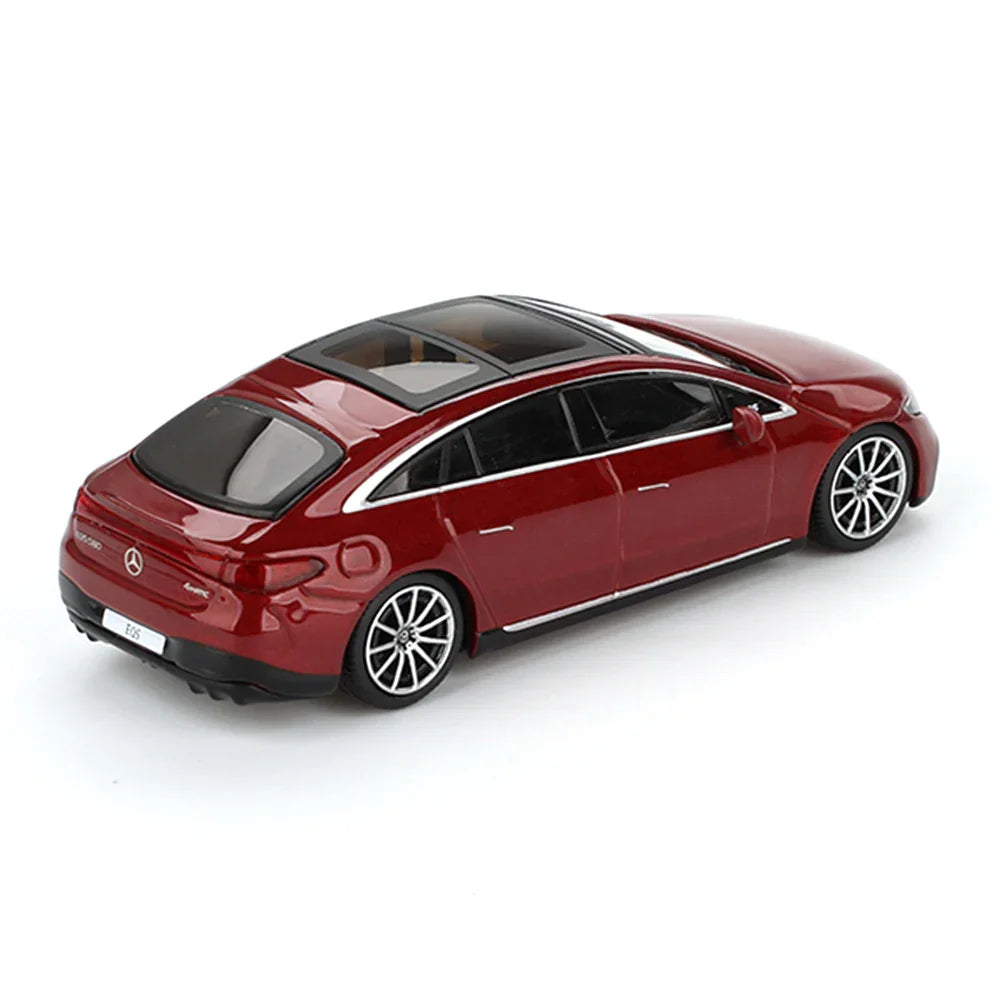 MINI GT Mercedes-Benz EQS 580 4MATIC – Red Metallic | 1:64 Scale Diecast Model Car - Jaiman Toys