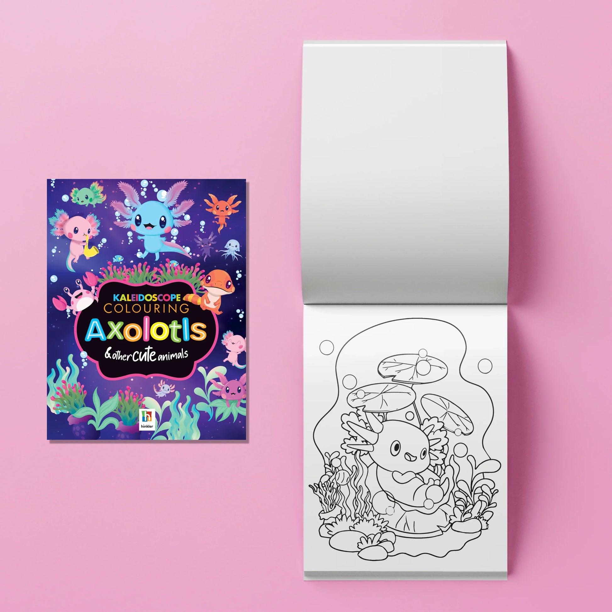 Kaleidoscope Colouring Kit: Axolotls - Jaiman Toys