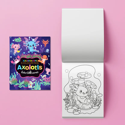 Kaleidoscope Colouring Kit: Axolotls - Jaiman Toys