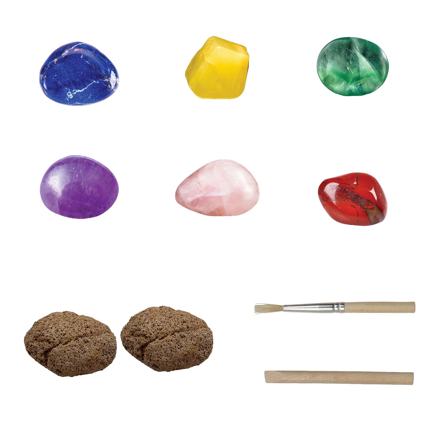 Hinkler Dig & Discover Gemstones Kit – Kids Excavation Science Toy | Educational STEM Fossil Dig Set | Fun Learning Gift
