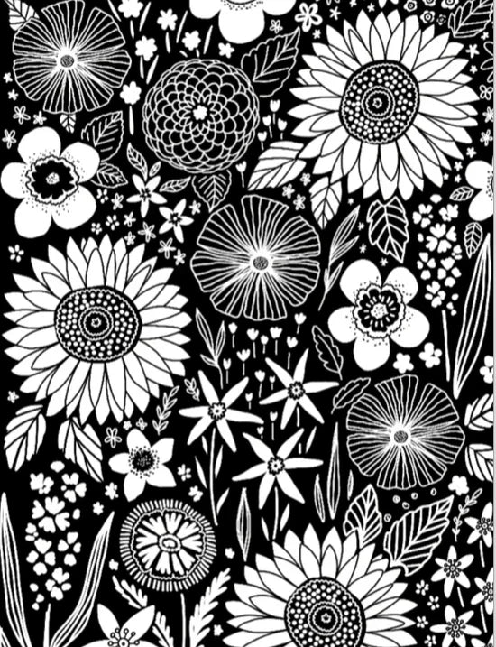 Creative Pages Neon Coloring Kit Bold Botanicals - Jaiman Toys