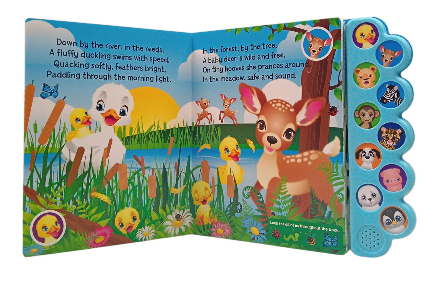 Noisy Baby Animals Sound Book with 10 Fun & Playful Animal Sounds for Kids